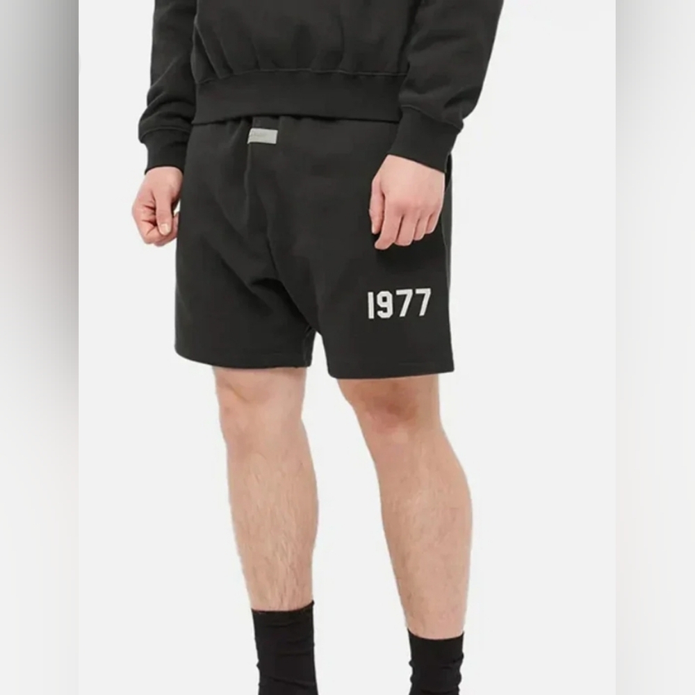 NWT Fear of God Essentials 1977 Iron Shorts - Picture 2 of 7